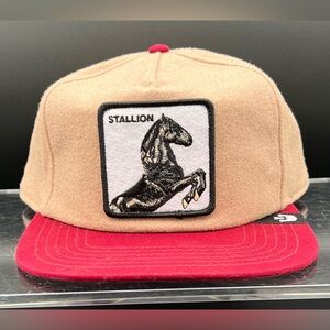 Goorin Bros. Stallion, Camel w/Red Bill, Free Rider, Wool Blend, NWT